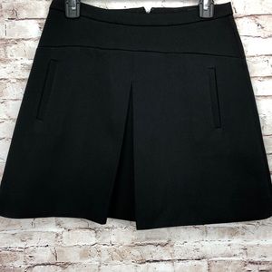J Crew Black Structured Mini Skirt Sz 4